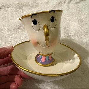 Disney Beauty And The Beast Chip Jewelry Tray Figurine Statue